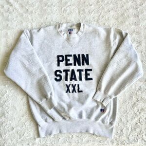 Vintage Penn State Sweatshirt Crewneck Mens Medium Russell Pro Cotton PSU 90s